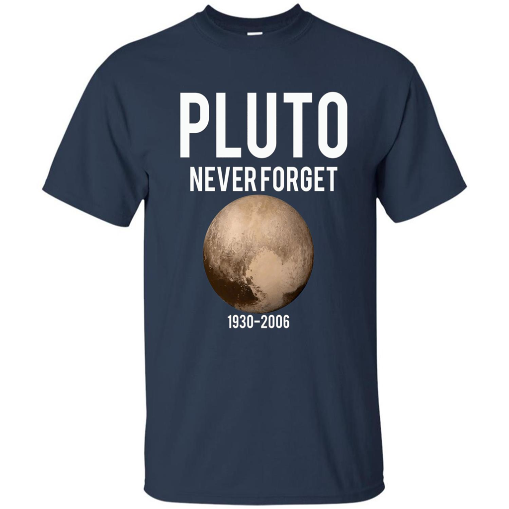 Funny Pluto Never Forget 1930-2006 T-shirt Navy