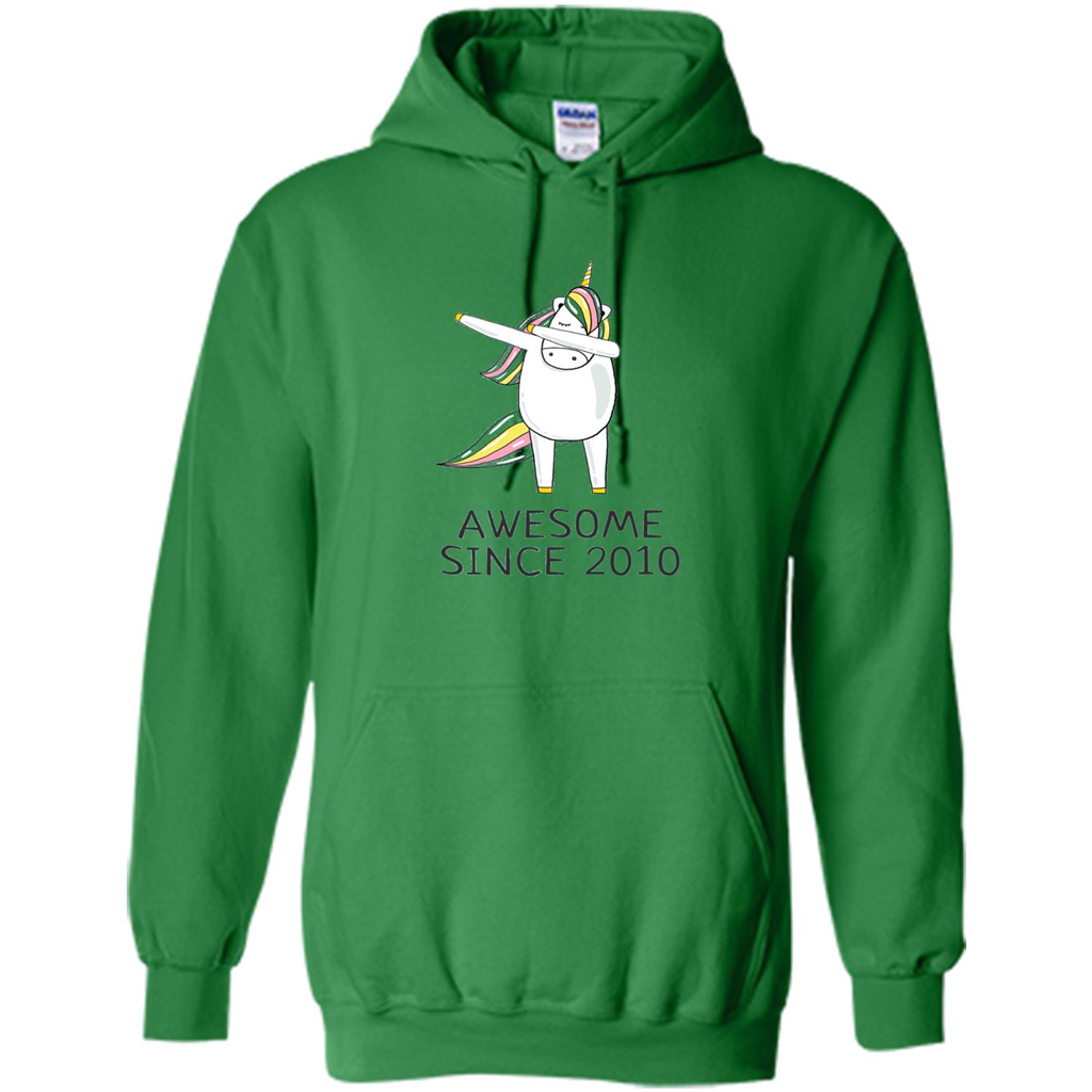 Awesome Since 2010 T-shirt Born In 2010 Irish Green