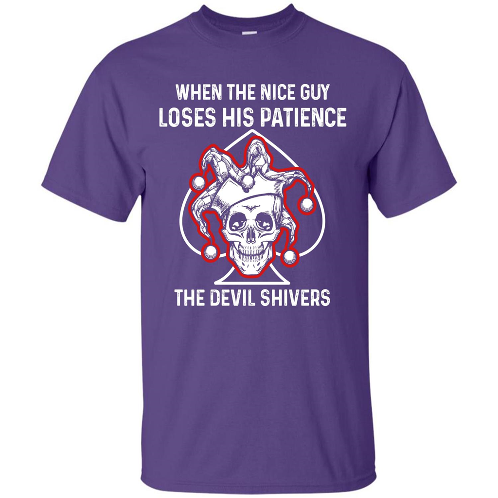 Jocker T-shirt When The Nice Guy Loses His Patience Purple