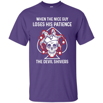 Jocker T-shirt When The Nice Guy Loses His Patience Purple