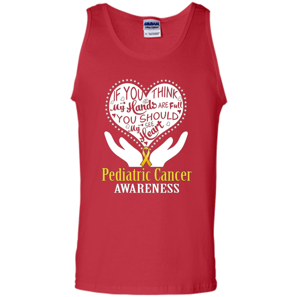 Pediatric Cancer T-shirt Raise Awareness Red