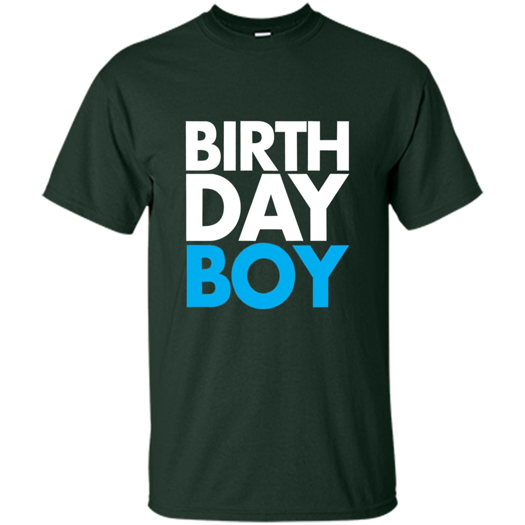 Birth Day Boy T-shirt Forest Green