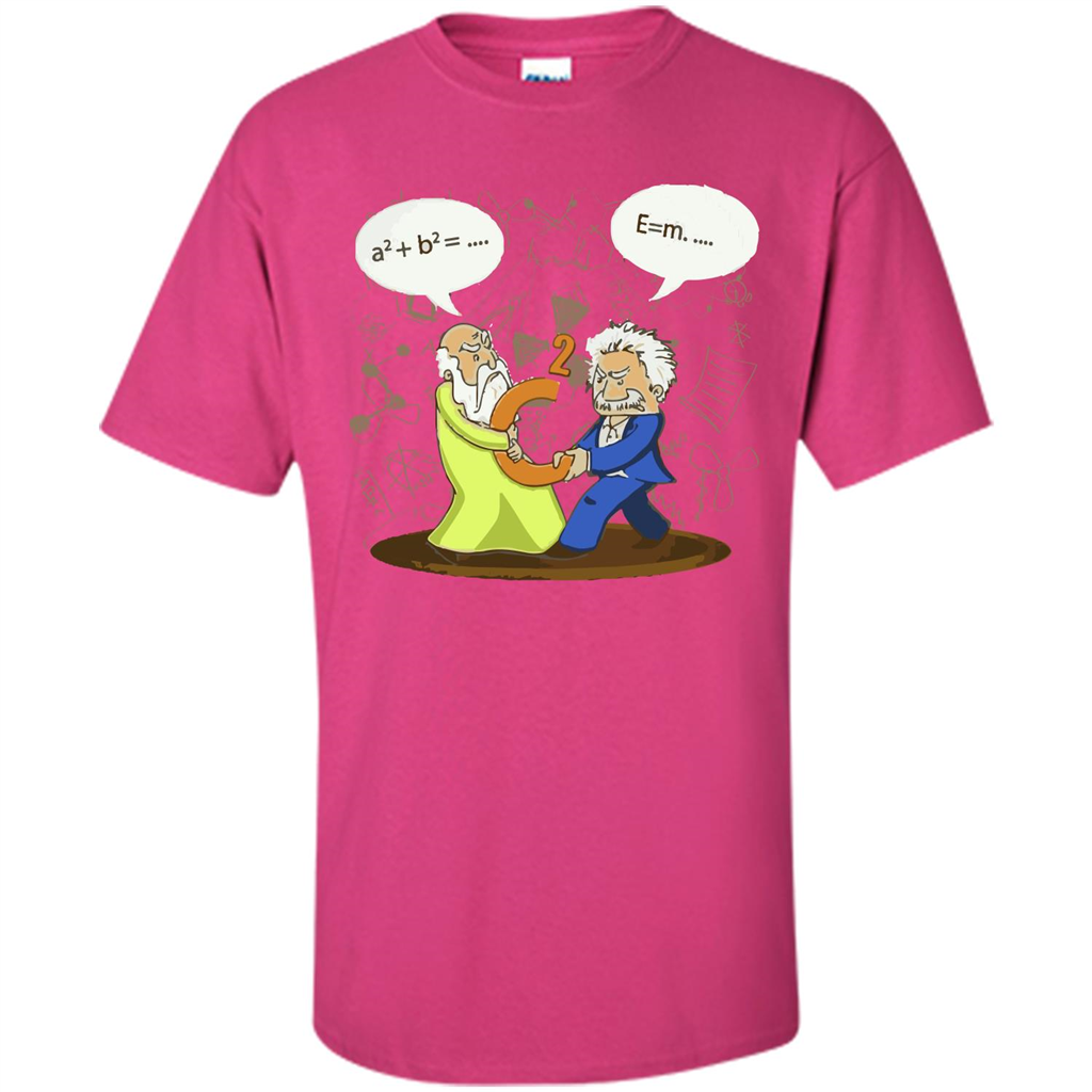 Pythagoras and Einstein T-shirt Heliconia