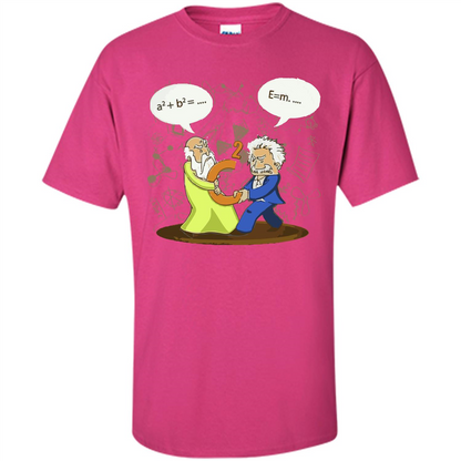 Pythagoras and Einstein T-shirt Heliconia