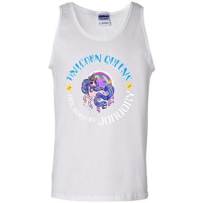 January Unicorn T-shirt Unicorn Queens Are Born In January White