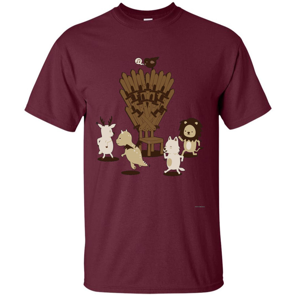 Game Of Musical Thrones Characters T-shirt Maroon