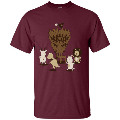 Game Of Musical Thrones Characters T-shirt Maroon