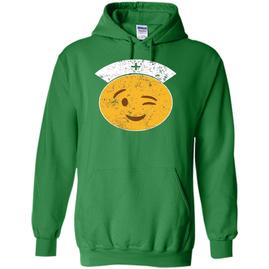 Nurse T-shirt Funny Nurse Emoji T-shirt Irish Green