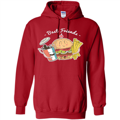 Burger Lover T-shirt Best Friends Delicious Red