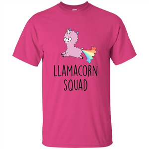 Llamacorn Squad Funny Llama Unicorn T-Shirt