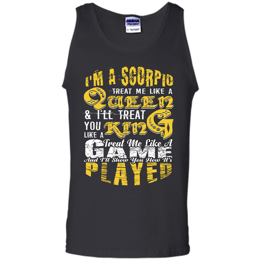 Scorpio T-shirt Im A Scorpio Treat Me Like A Queen Royal