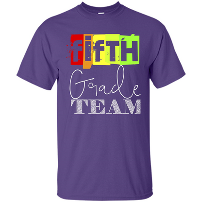 Fifth Grade Team T-shirt School Day T-shirt Purple