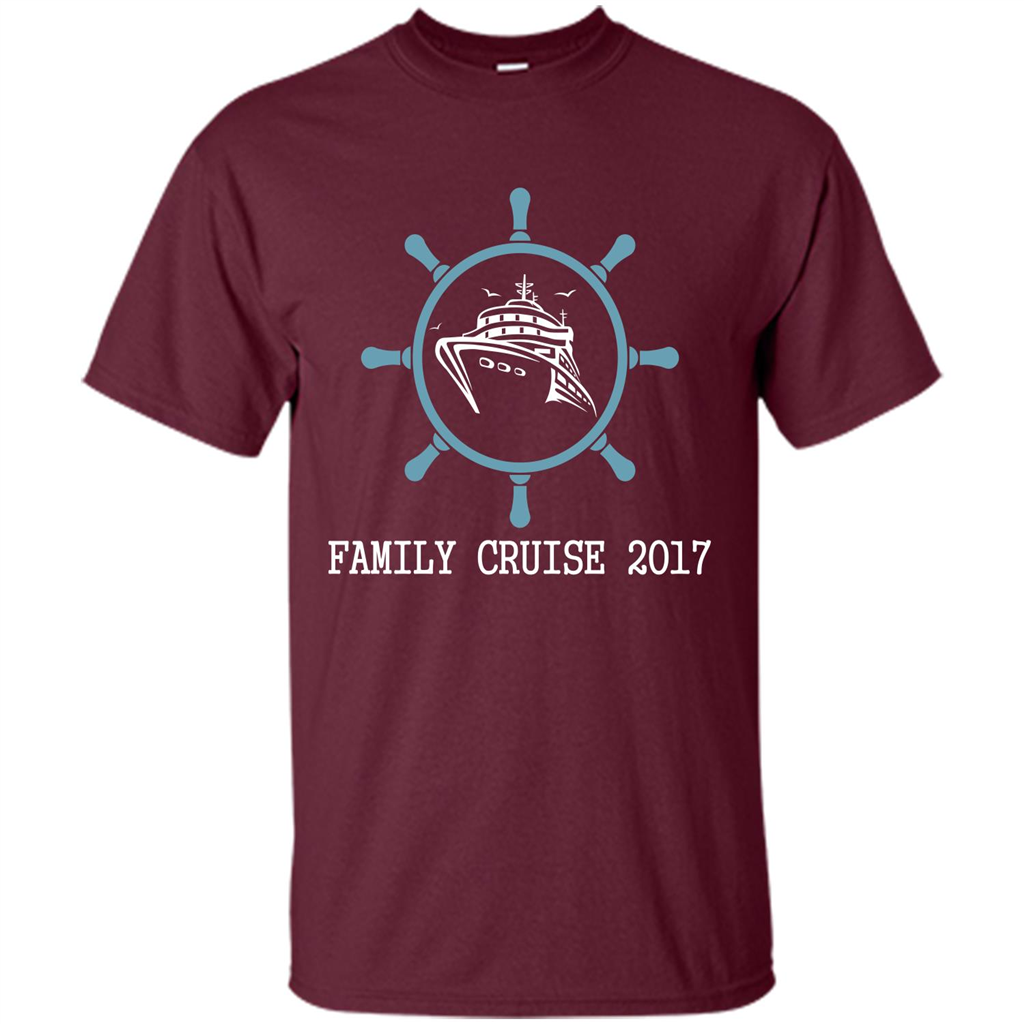 Family T-shirt Family Cruise 2017 Maroon