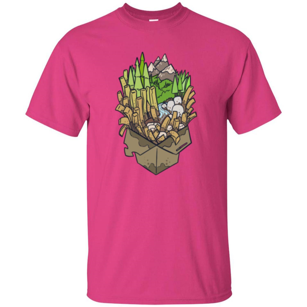 Poutine Forest T-shirt Heliconia