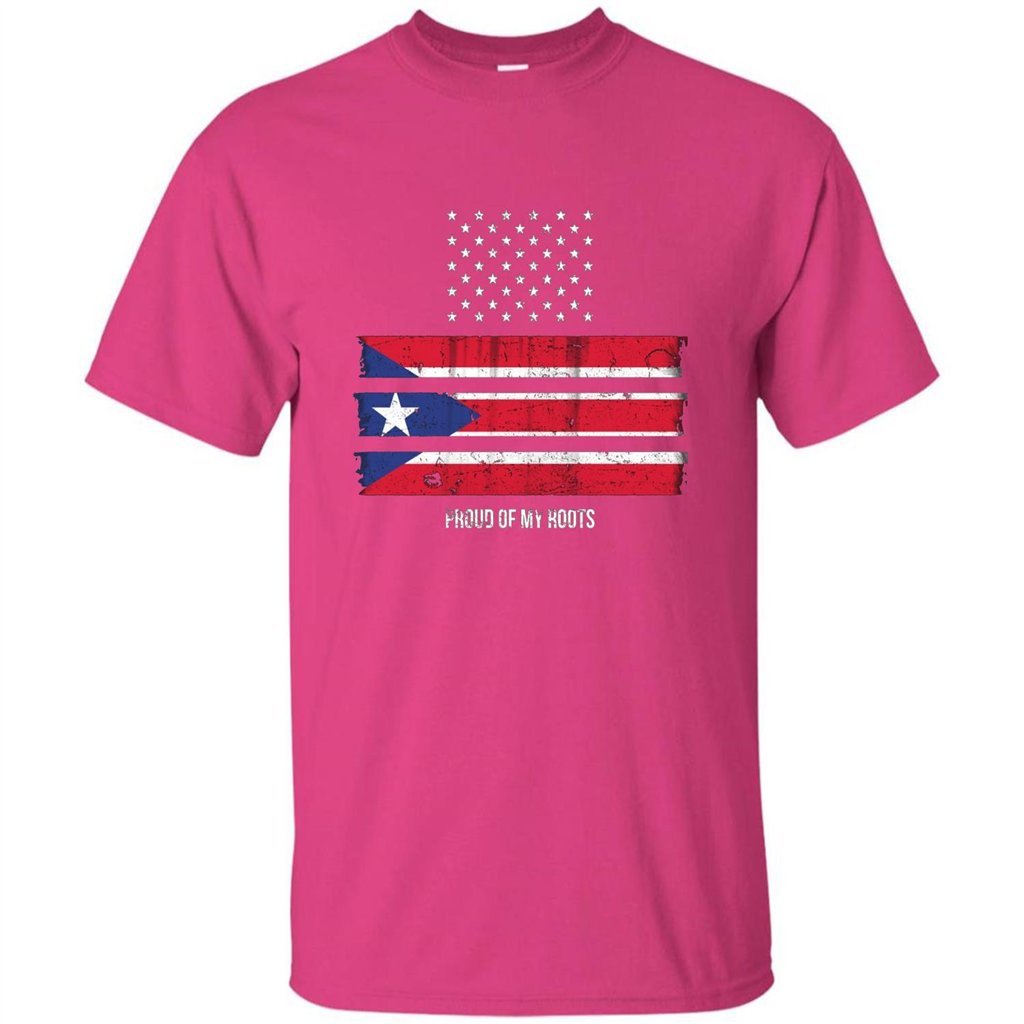 Puerto Rico USA Flag Pride T-Shirt Heliconia
