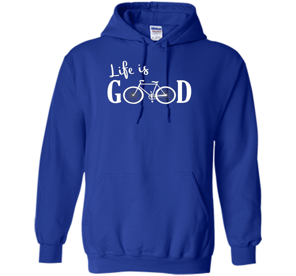 Life is Good Shirt Bicycle Shirt shirt Royal