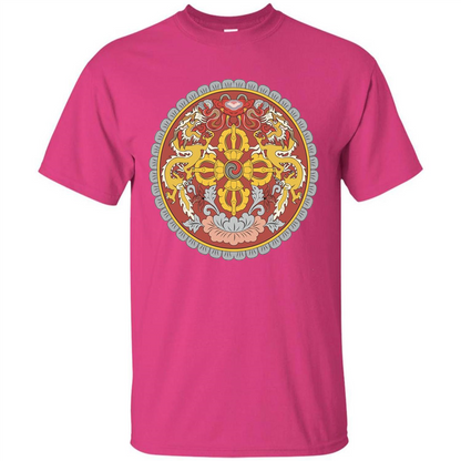 Emblem Of Bhutan T-shirt Heliconia