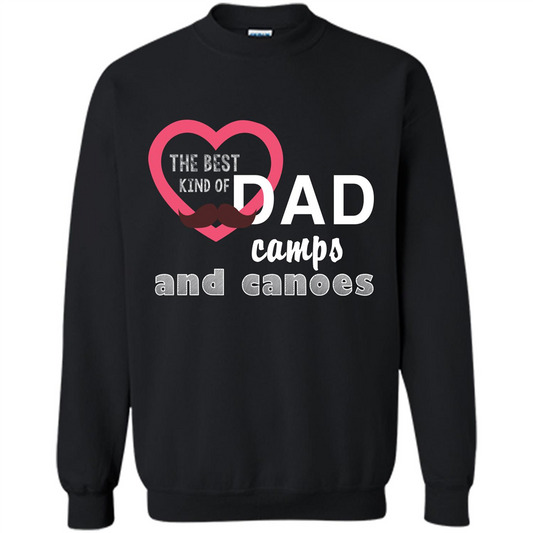 The Best Kind Of Dad Camps And Canoes T-shirt Black
