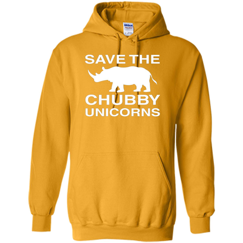 Save the Chubby Unicorns T Shirt For Men, Womens, and Kids Gold