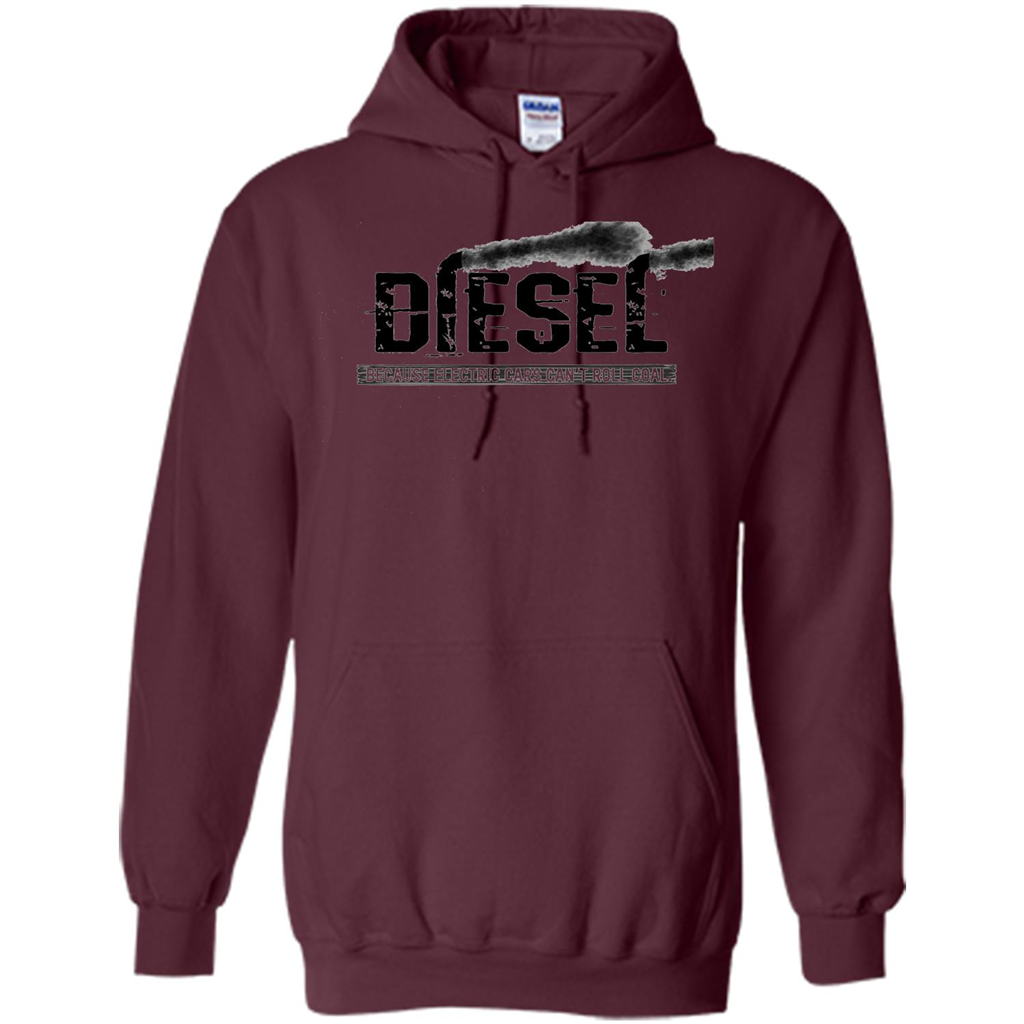 Diesel Rolling Coal T-Shirt Black Smoke Lifted Truck T-Shirt Maroon