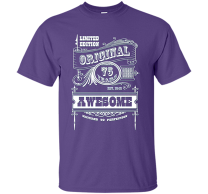 Best 75th Birthday Made in 1942 Awesome T-Shirt Gift Idea shirt Purple