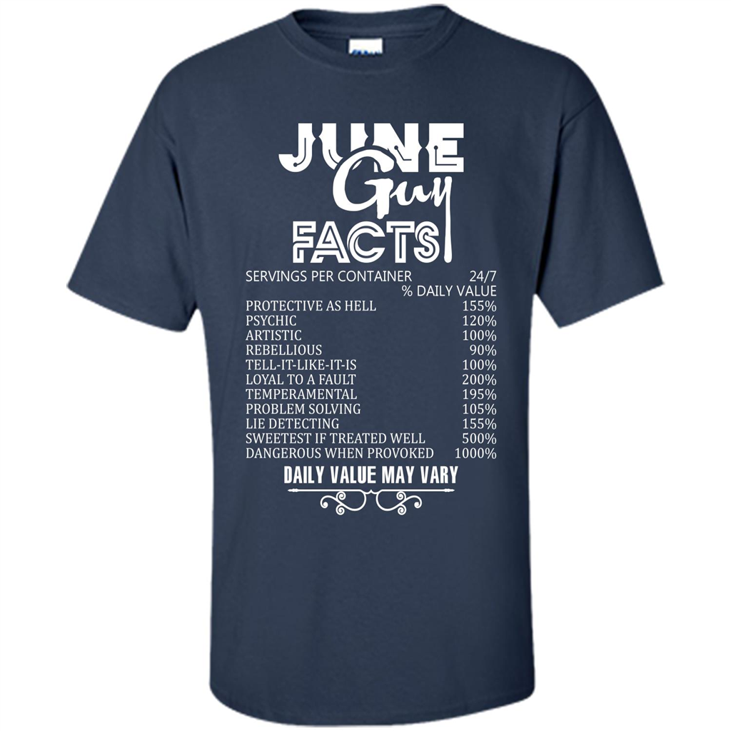 June Guy Facts T-shirt Navy