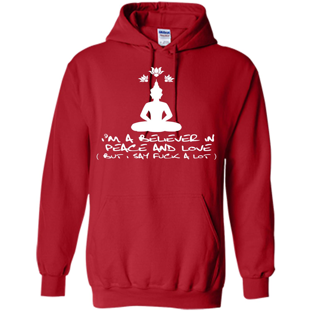 Buddhist T-shirt I'm A Believer In Peace And Love T-shirt Red