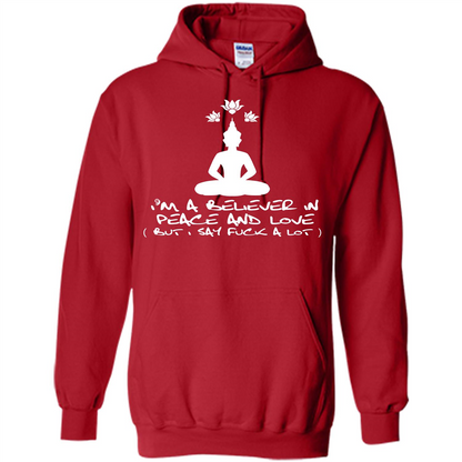Buddhist T-shirt I'm A Believer In Peace And Love T-shirt Red