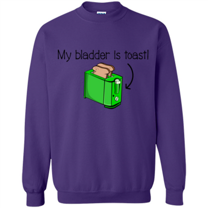 Funny Bladder Problems T-shirt Toast Orange