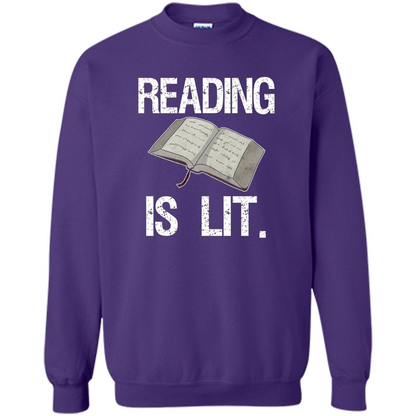 Book Reader T-shirt Reading is Lit T-shirt