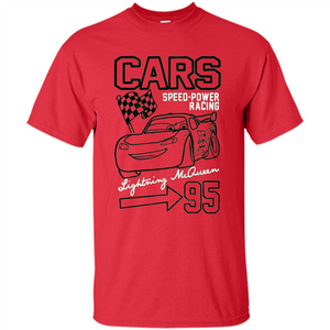 Pixar Cars McQueen Speed Power Racing 95 T-shirt