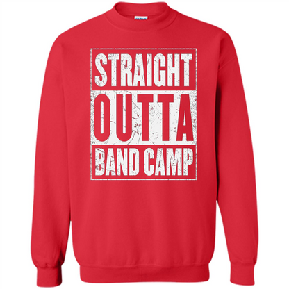 Straight Outta Band Camp T-shirt Camping T-shirt Red