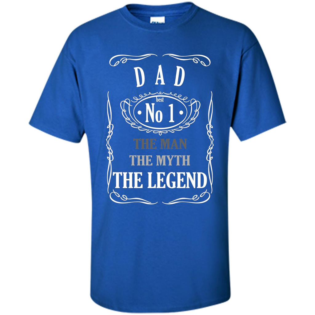 Fathers Day T-shirt Dad No.1 The Man The Myth The Legend Royal