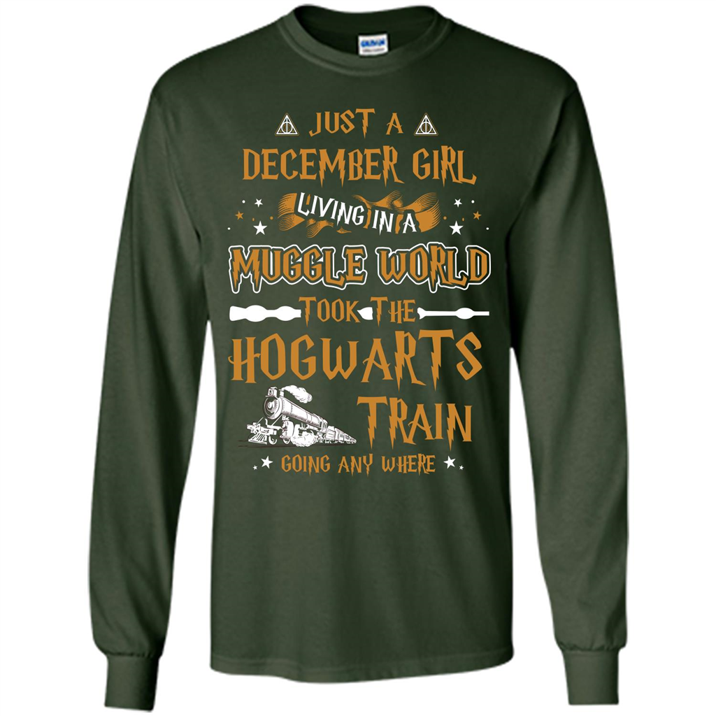 Harry Potter T-shirt Just A December Girl Living In A Muggle World