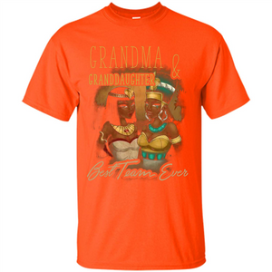 Family T-shirt Grandma Granddaughter Best Team Ever T-shirt