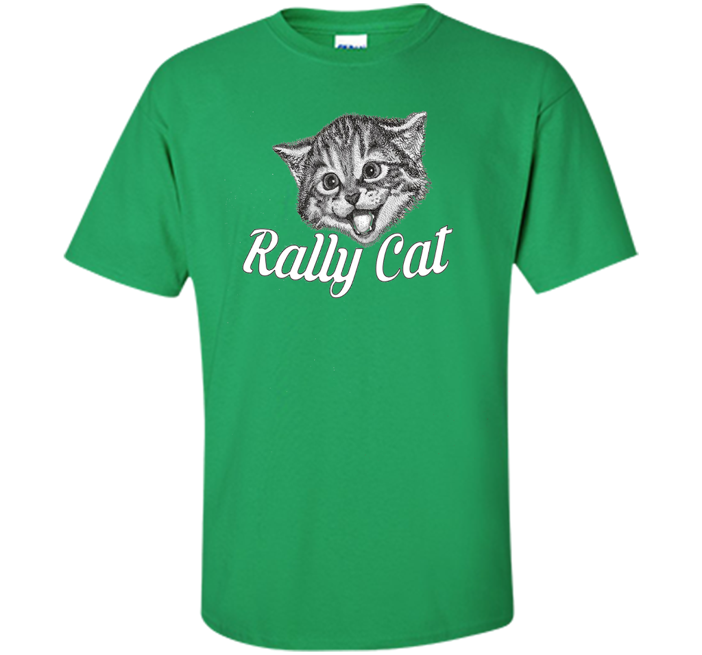 Cat Lover T-shirt Saint Louis Rally Cat T-shirt Irish Green