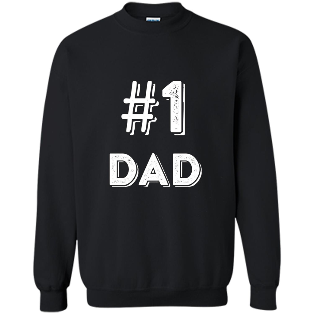 Fathers Day T-shirt Dad No.1 T-shirt Black