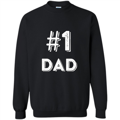 Fathers Day T-shirt Dad No.1 T-shirt Black