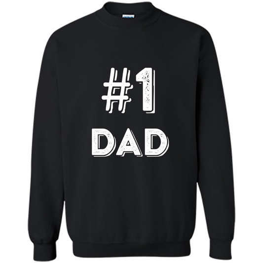 Fathers Day T-shirt Dad No.1 T-shirt Black