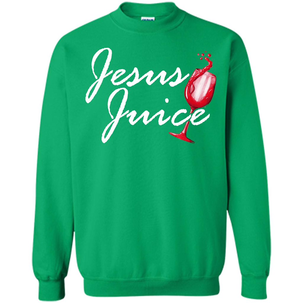 Wine T-shirt Jesus Juice Irish Green