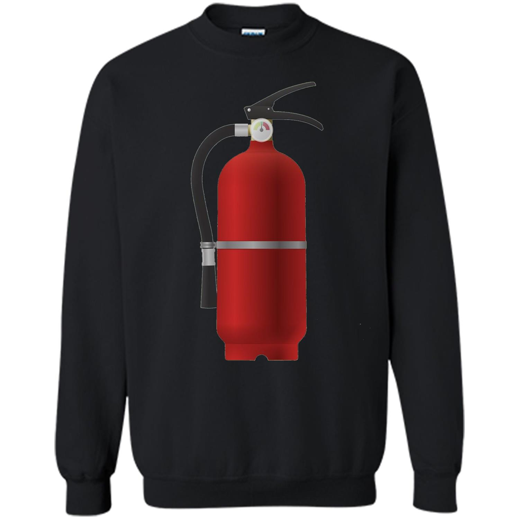 Fire Extinguisher T-shirt Emergency Fire Protection Black