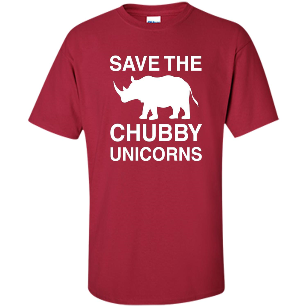 Save the Chubby Unicorns T Shirt For Men, Womens, and Kids Cardinal