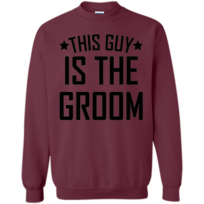 Men's This Guy Is The Groom Bachelor Party Wedding T-shirt Maroon