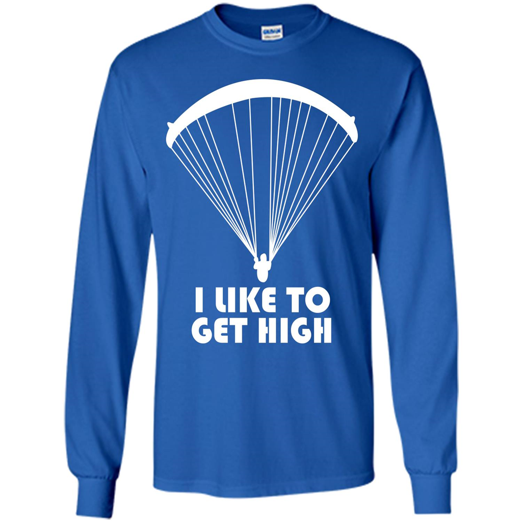 Paratrooper T-shirt I Like To Get High T-shirt Royal