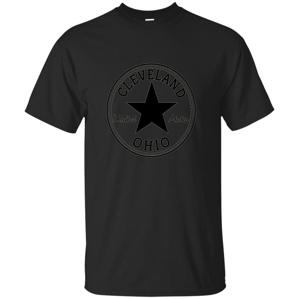 Cleveland Ohio T-shirt United States T-shirt Black
