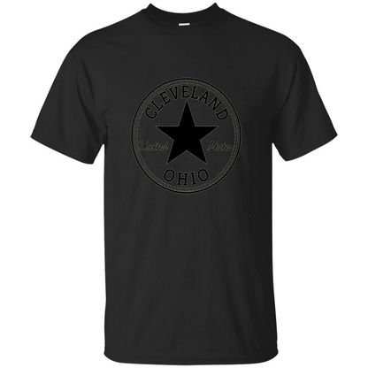 Cleveland Ohio T-shirt United States T-shirt Black