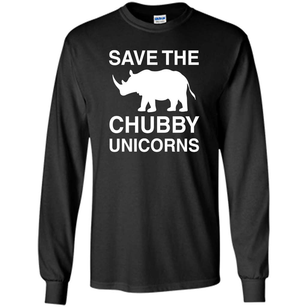 Save the Chubby Unicorns T Shirt For Men, Womens, and Kids Black