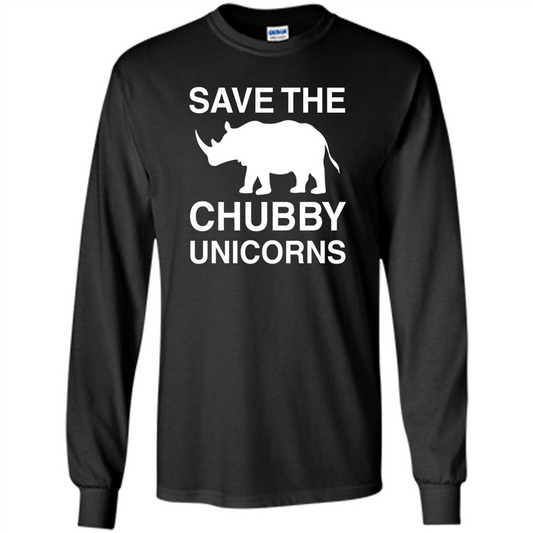 Save the Chubby Unicorns T Shirt For Men, Womens, and Kids Black