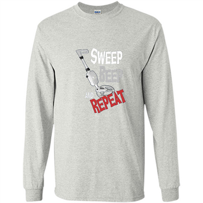 Metal Detector Gold Detecting Sweep Beep Repeat Funny T-shirt