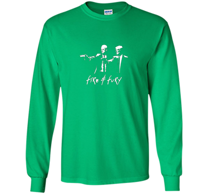 President Trump And General Mattis Fire And Fury T-shirt Irish Green